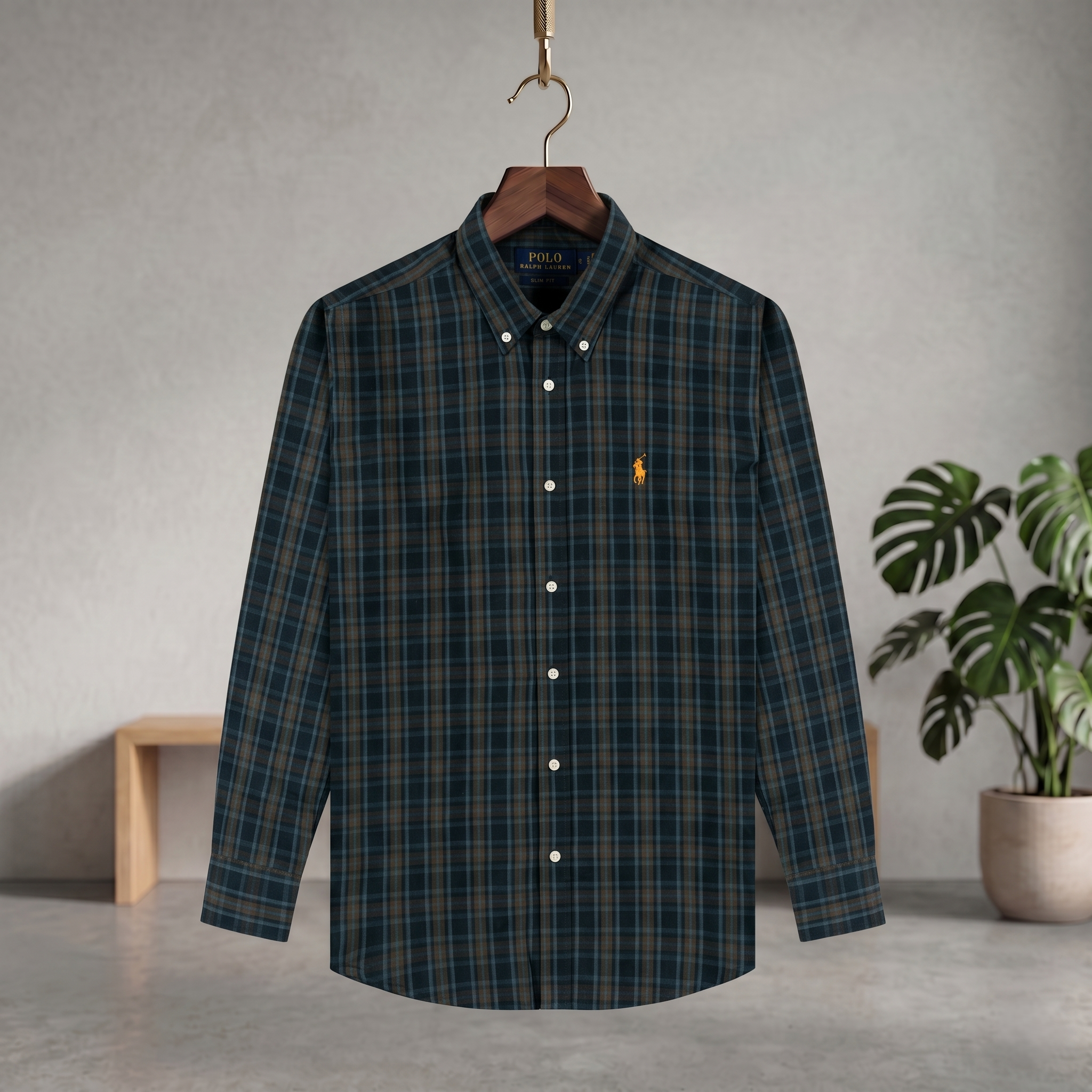 Check Shirt Dark Teal CCS-01 | Casual Plaid Shirt | Marl & Manor