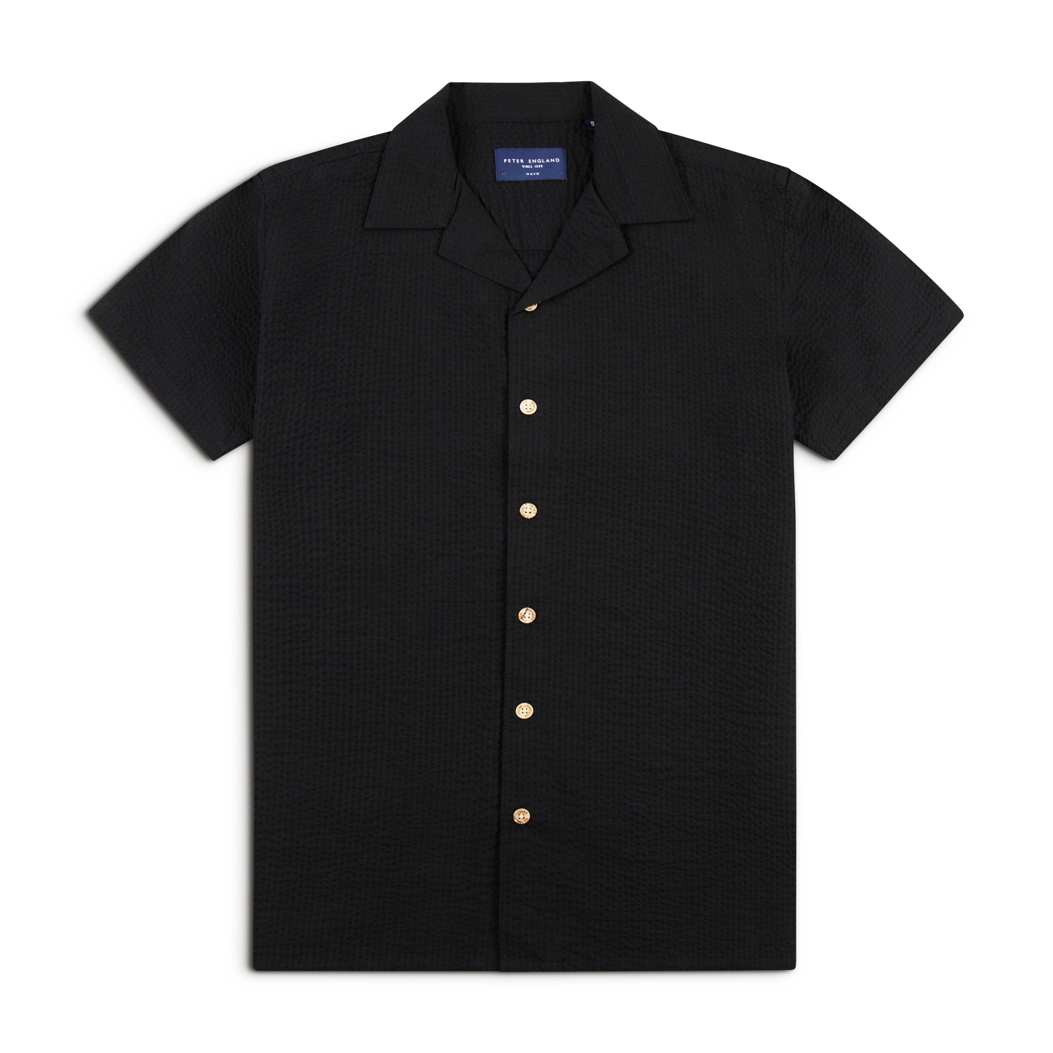 Seersucker Cuban Half Shirt CHS-04