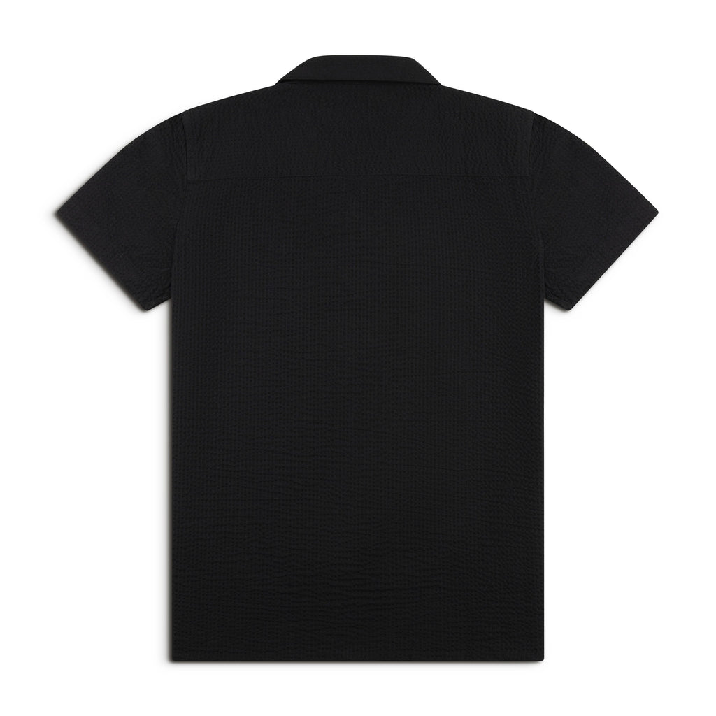 Seersucker Cuban Half Shirt CHS-04