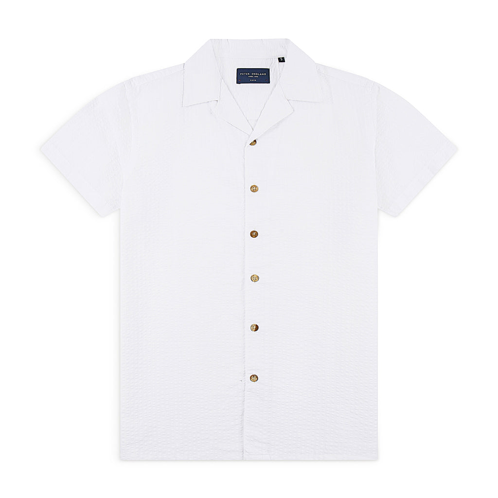 Seersucker Cuban Half Shirt CHS-05