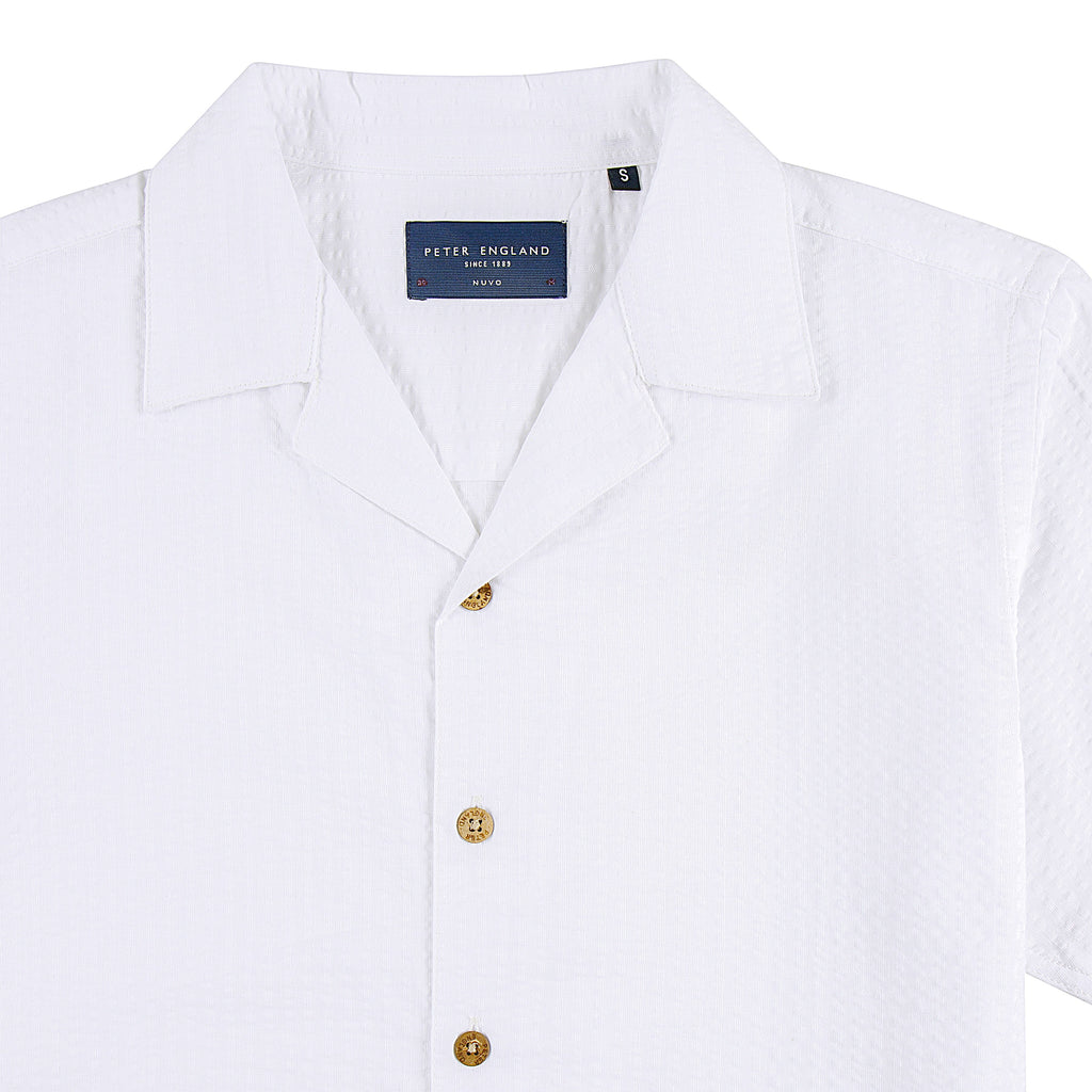 Seersucker Cuban Half Shirt CHS-05