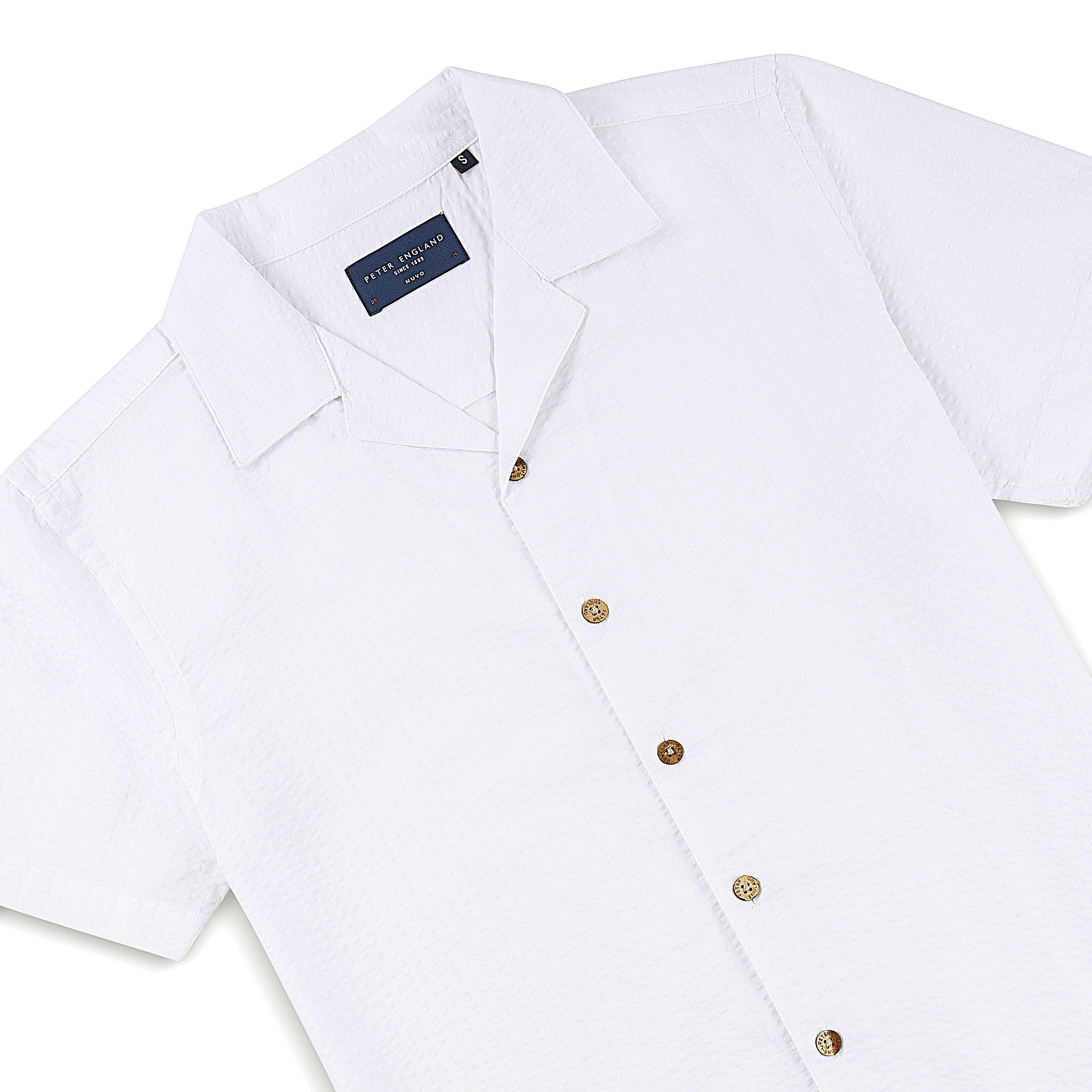Seersucker Cuban Half Shirt CHS-05