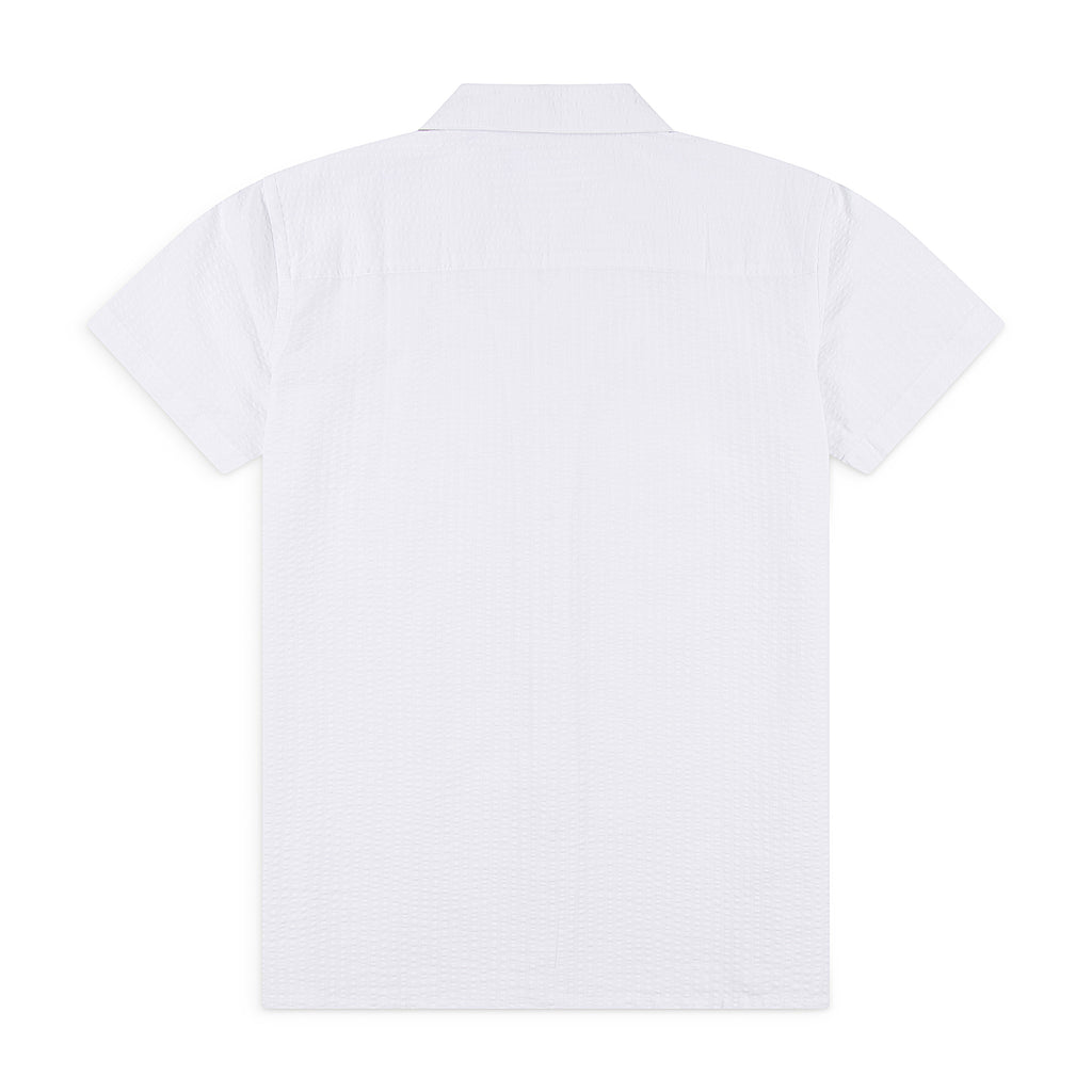Seersucker Cuban Half Shirt CHS-05