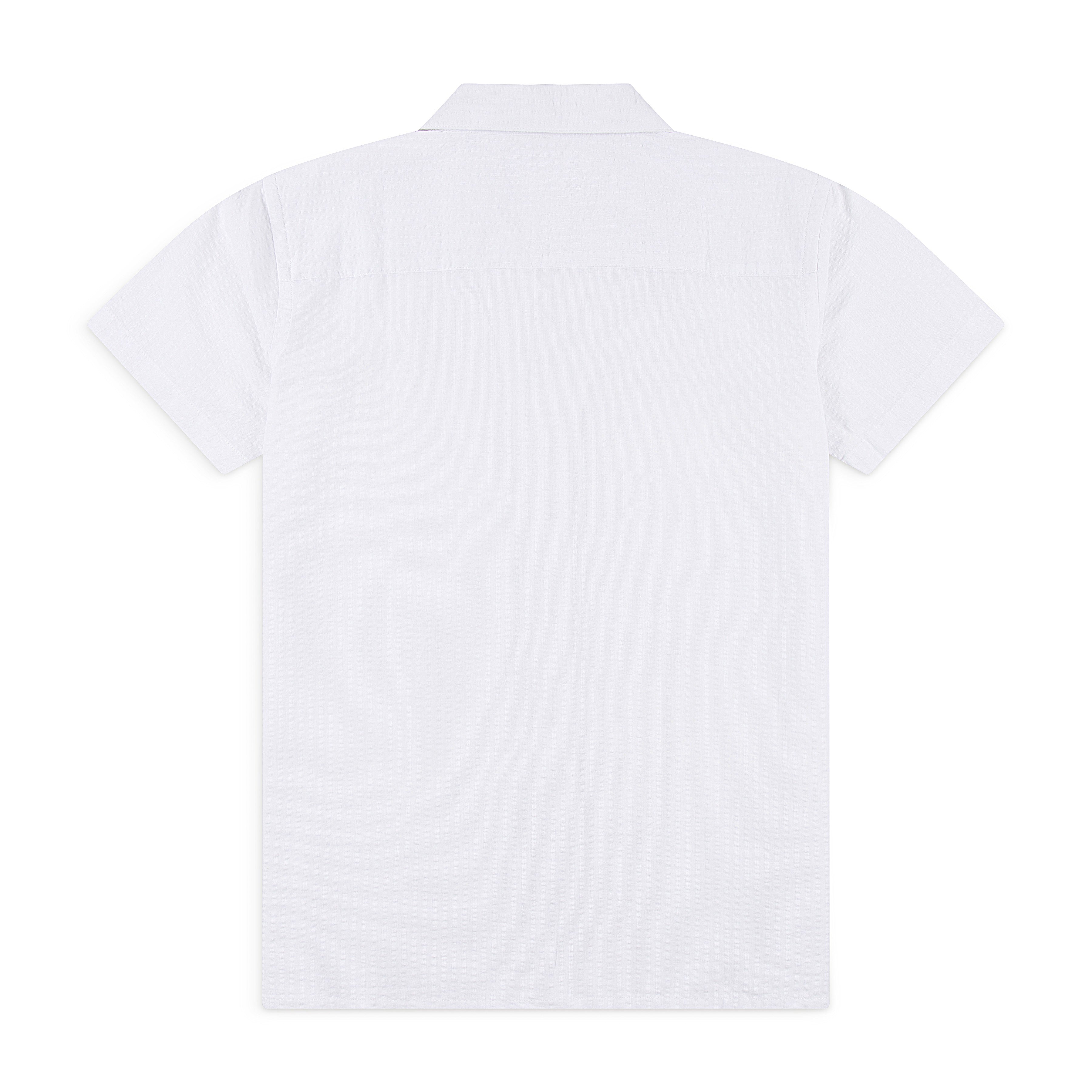 Seersucker Cuban Half Shirt CHS-05
