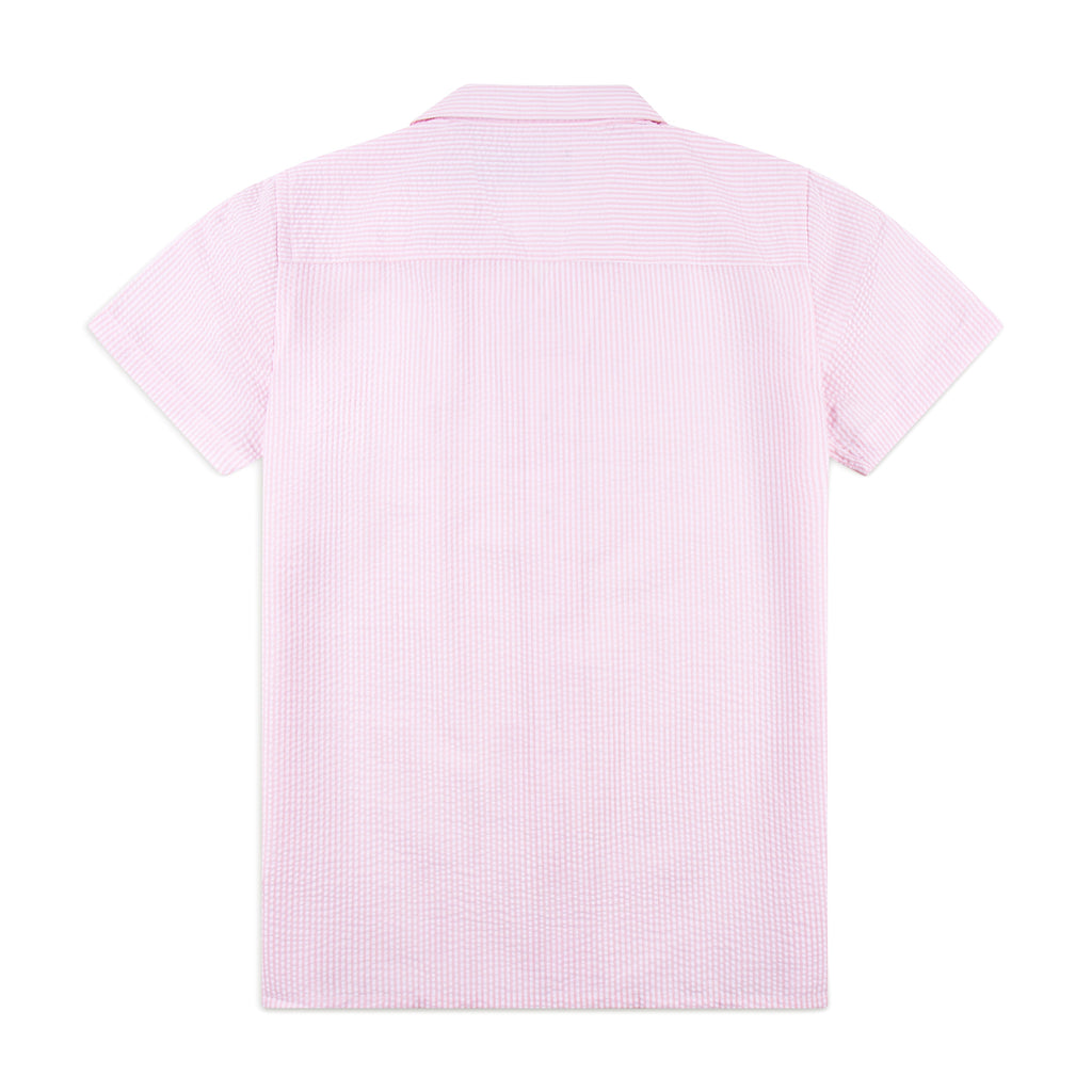 Seersucker Cuban Half Shirt CHS-06