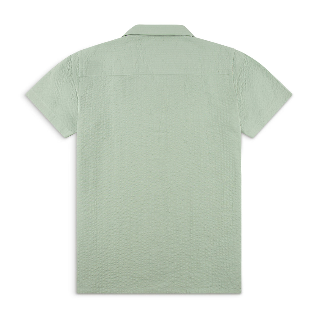 Seersucker Cuban Half Shirt CHS-07