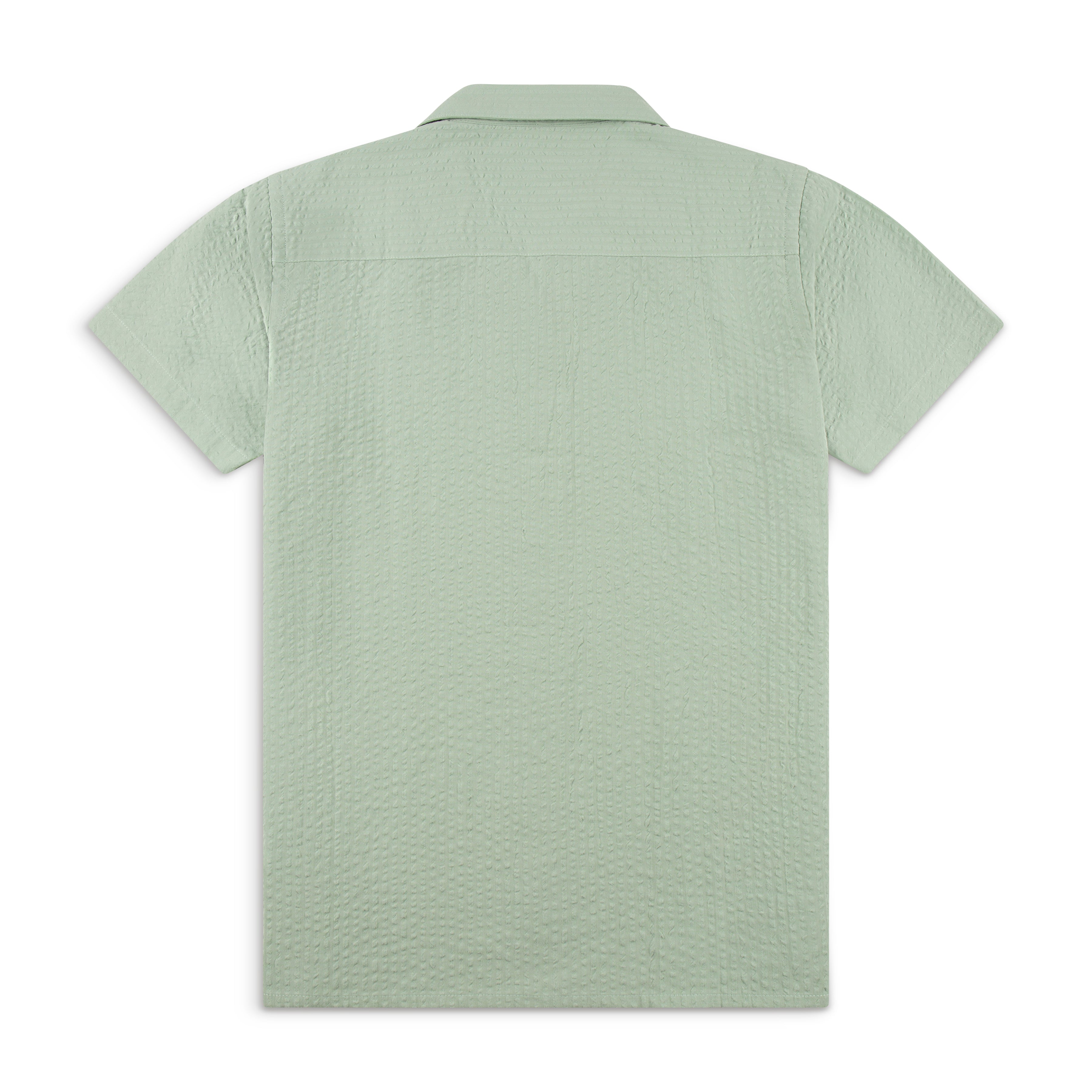 Seersucker Cuban Half Shirt CHS-07