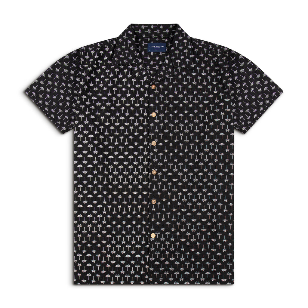 Seersucker Cuban Half Shirt CHS-09