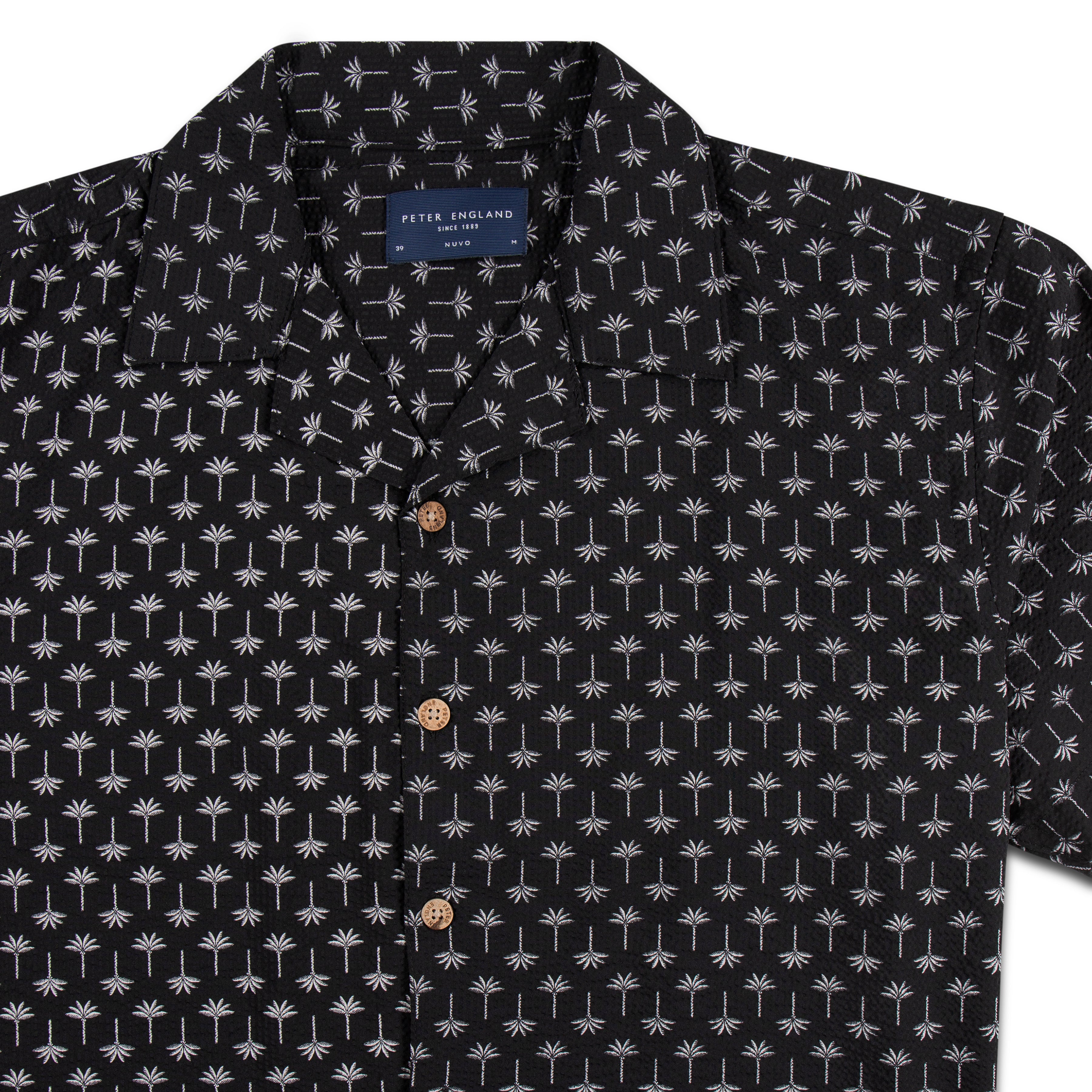 Seersucker Cuban Half Shirt CHS-09