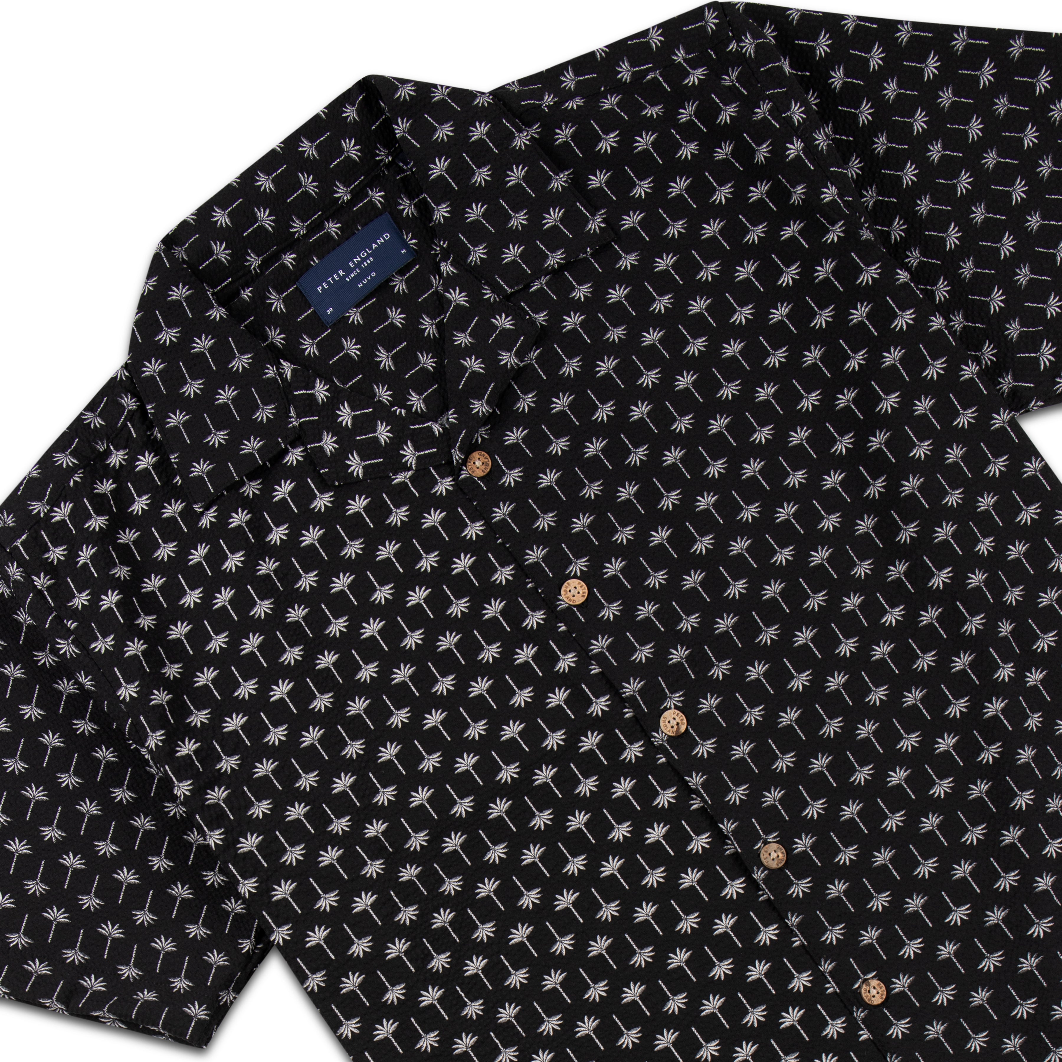 Seersucker Cuban Half Shirt CHS-09