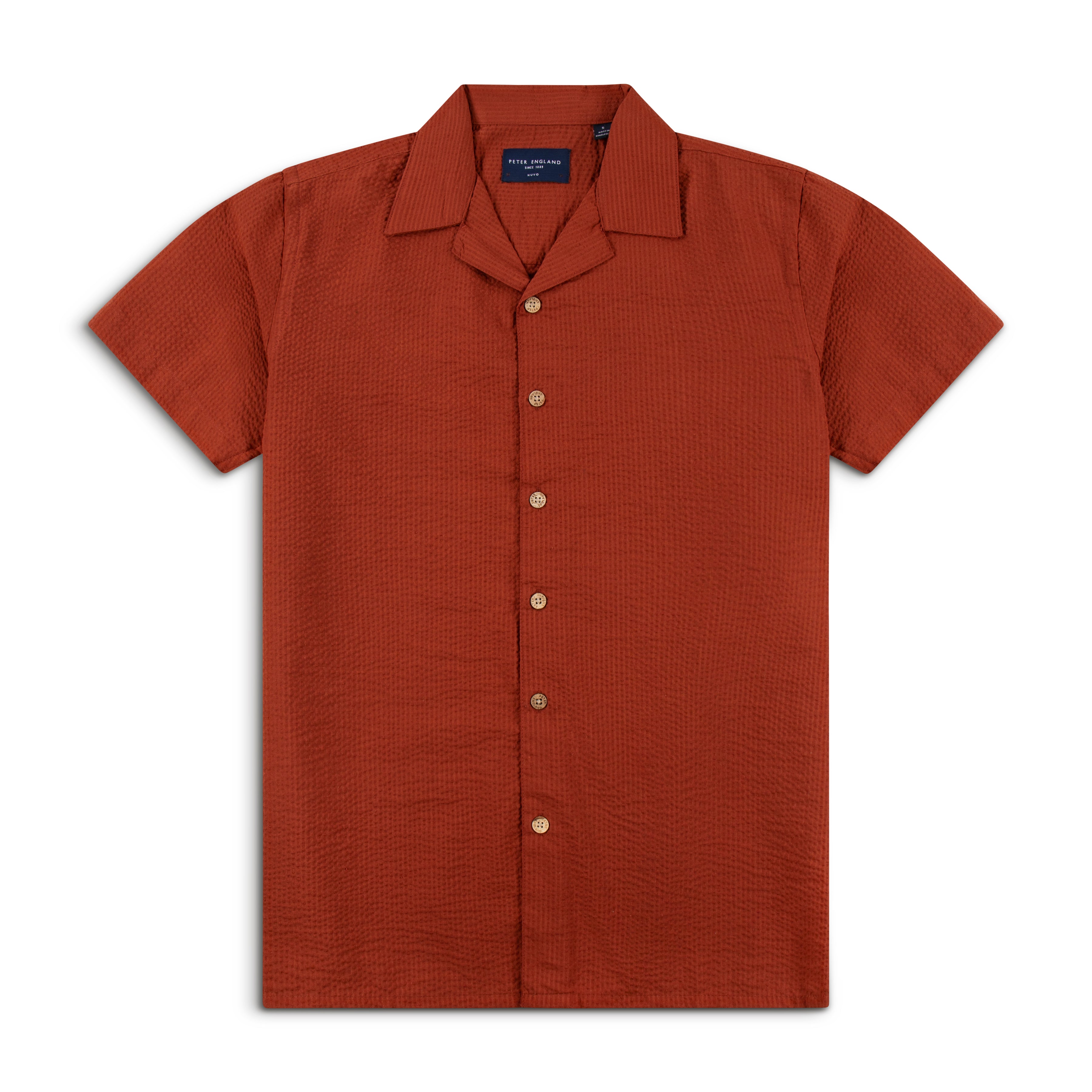 Seersucker Cuban Half Shirt CHS-10