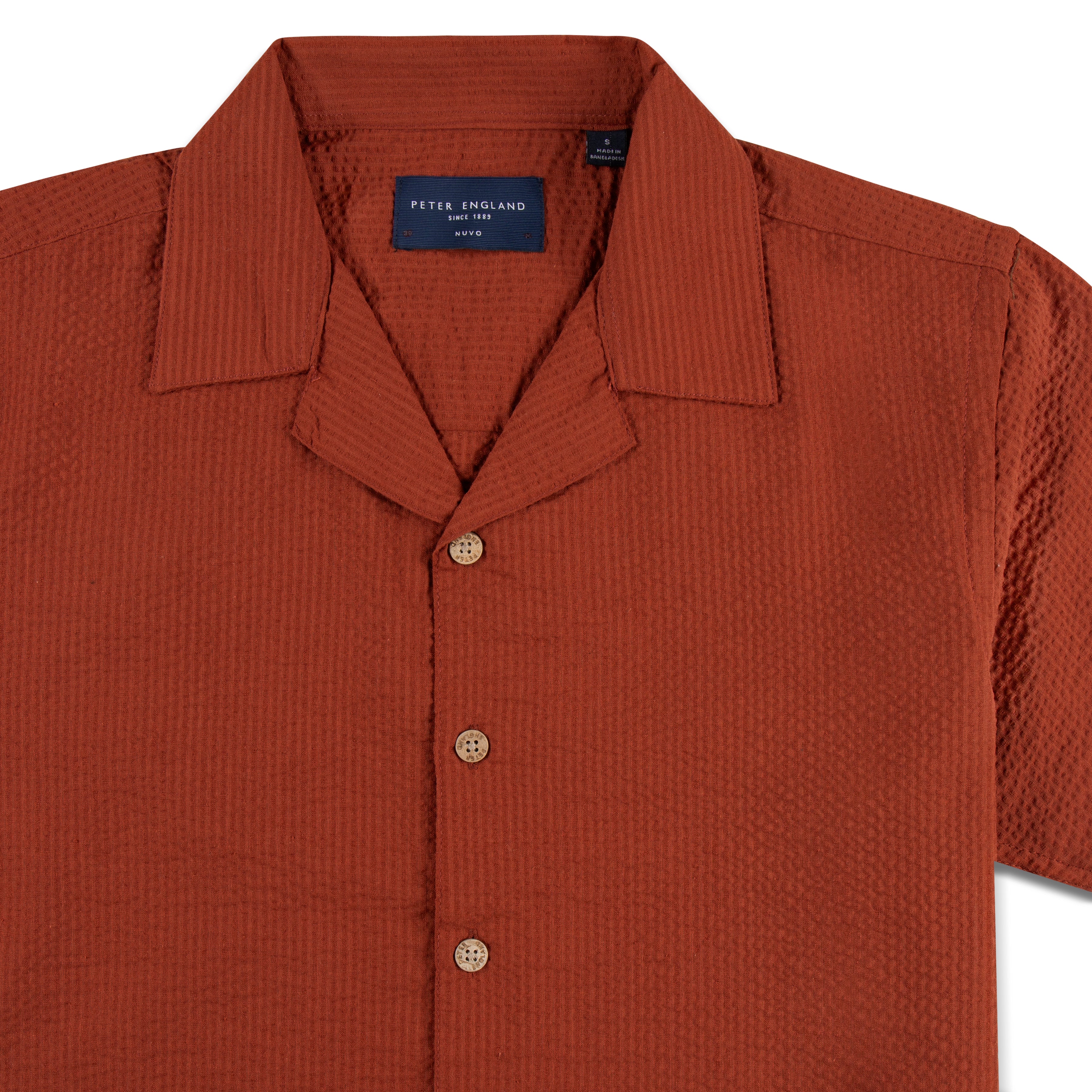 Seersucker Cuban Half Shirt CHS-10