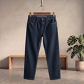 American Eagle denim jeans, dark blue wash, straight leg with belt loops and front pockets