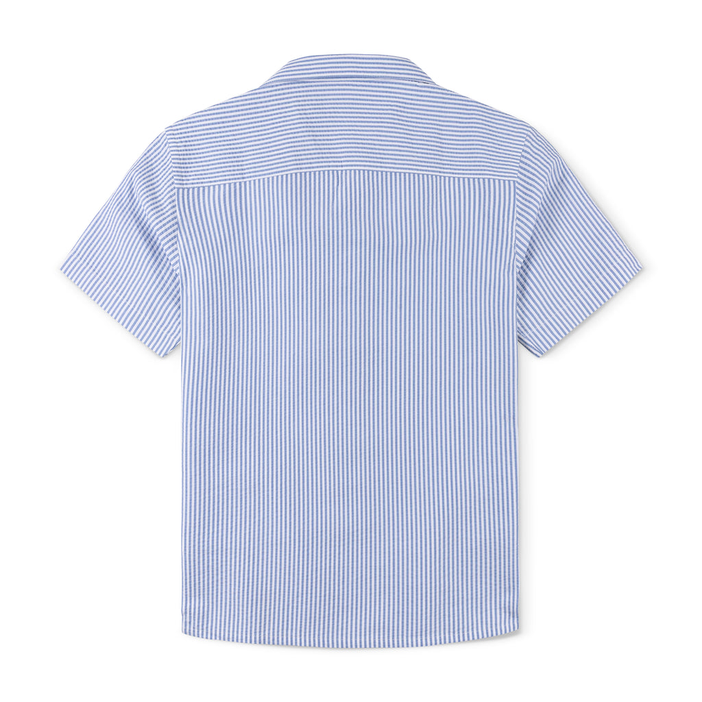 Seersucker Cuban Half Shirt CHS-16